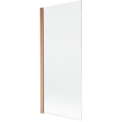 Mexen Mist mampara de ducha de 1 ala 80 x 150 cm, transparente, cobre cepillado - 8A9-080-001-65-00
