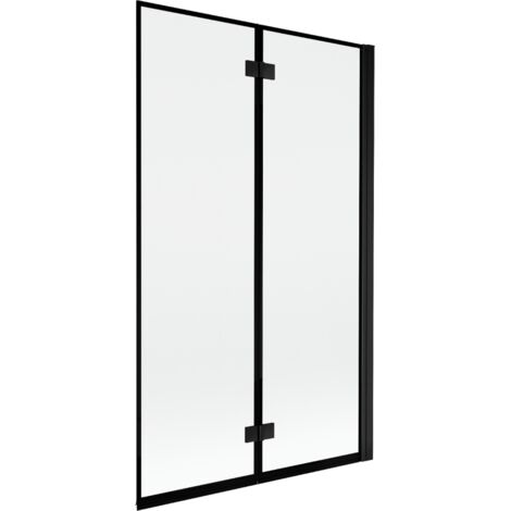 Mexen Mist mampara de ducha 2 hojas, derecha 110 x 150 cm, marco negro, negro - 8A9-110-002-70-70-P (1/5)