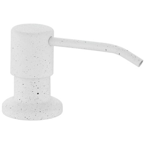 Mexen dispensador de l铆quido para fregadero, blanco moteado - 6601320-26