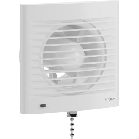 Mexen EXS 100 ventilador de ba帽o, interruptor de cuerda, blanco - W9604-100K-00 (1/5)
