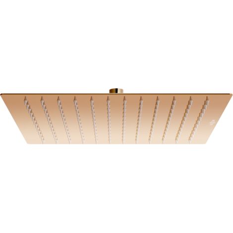 Mexen Slim ducha de lluvia 30 x 30 cm, oro rosa - 79130-60