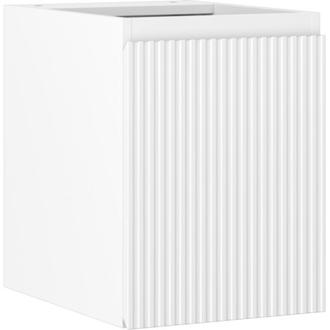 Mexen Rivel armario de ba帽o bajo lavabo de 35 cm, 1 puerta, ranurado, blanco mate - 91A21-03547-1-BF01 (1/5)