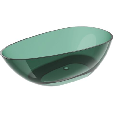 Mexen Glass ba帽era independiente transparente verde 170 x 85 cm, desag眉e cromo - 58061708511 (1/5)
