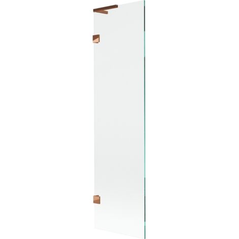 Mexen Lunar L mampara de ba帽era de 1 hoja 50 x 150 cm, transparente, oro rosa - 897L-050-000-60-00 (1/5)