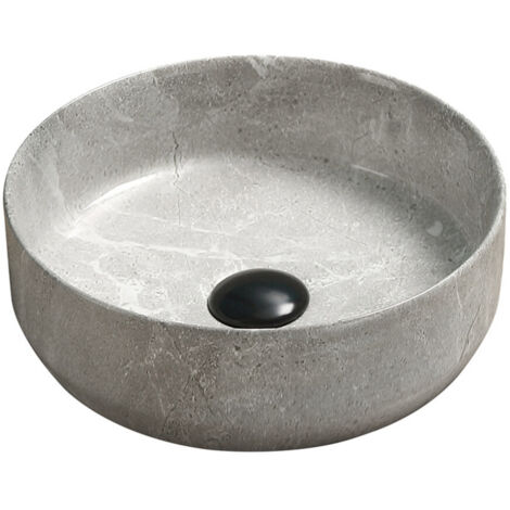 Mexen Felicia lavabo sobre encimera 39 x 39 cm, piedra gris - 21363962
