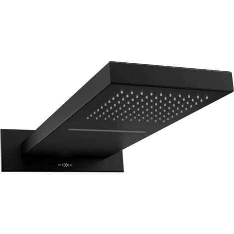 Mexen Waterfall cabezal de ducha 50 x 22 cm, negro- 79195-70 (1/2)