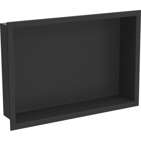 Mexen X-Wall-R estante empotrado con borde 45 x 30 cm, negro - 1970453010 (1/5)