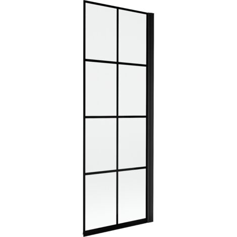 Mexen Mist mampara de ducha de 1 hoja derecha 70 x 150 cm, cuadr铆cula(02)