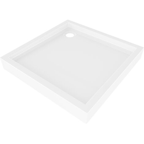 Plato De Ducha Extraplano AQUARIUS SLIMLINE Cuadrado 80x80 Cm Et 90x90 Cm Blanco