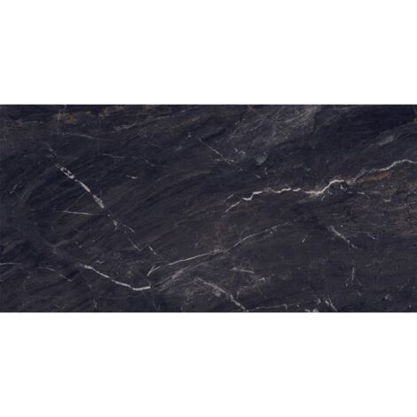 Mexen Sintra Black gres esmaltado rectificado G1, azulejo para suelo y pared 120 x 60 cm, alto brillo - TL204-120-060-00 (1/5)