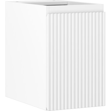 Mexen Rivel armario de ba帽o para lavabo 30 cm, 1 puerta, acanalado, blanco mate - 91A21-03047-1-BF01 (1/5)