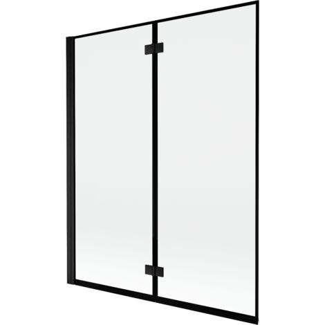 Mexen Mist mampara de ducha de 2 hojas izquierda 140 x 150 cm, marco negro, negro - 8A9-140-002-70-70-L (1/5)