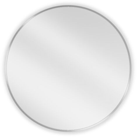 Mexen Loft espejo de ba帽o redondo 70 cm, marco inox - 9850-070-070-000-10 (1/5)