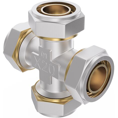 Mexen PEX-S cuatro v铆as atornilladas PEX 16 x 16 x 16 x 16 - W97237-161616-00 (1/2)