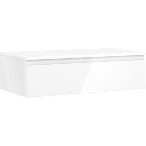 Mexen Orio mueble de ba帽o bajo el lavabo de 90 cm con encimera, 1 caj贸n, blanco brillo - 91A10-09023-1-BFC00