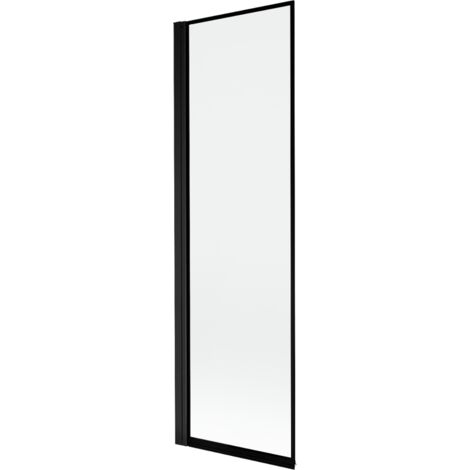 Panel de ducha Mexen Mist de 1 hoja izquierda 60 x 150 cm, marco negro, negro - 8A9-060-001-70-70-L (1/4)