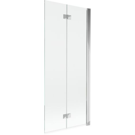 Mexen Mist pantalla de ducha de 2 hojas derecha 80 x 150 cm, transparente, cromo - 8A9-080-002-01-00-P