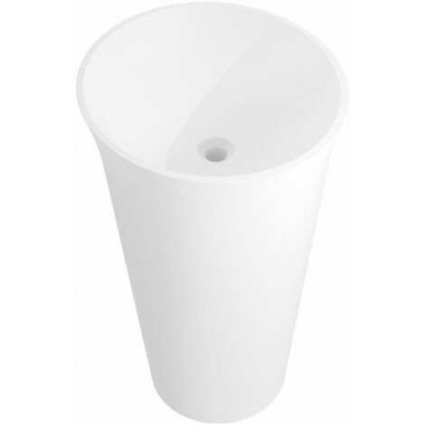 Mexen Nilda lavabo independiente de conglomerado 52 x 52 cm, blanco mate - 26555200