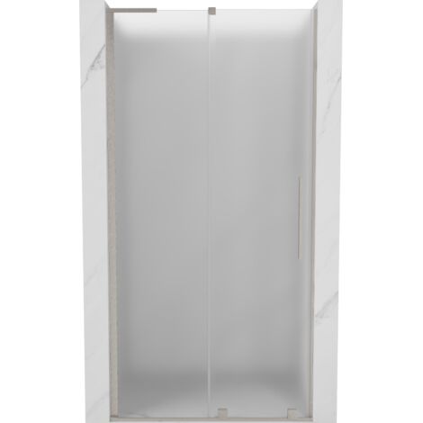 Mexen Velar L puertas de ducha correderas 90 cm, escarcha, n铆quel cepillado - 871-090-003-31-97 (1/5)