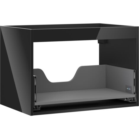 Mexen Box-A cuerpo de gabinete de ba帽o 70 cm, 1 caj贸n, negro brillo - 91AX0-0700-470-1-70 (1/4)