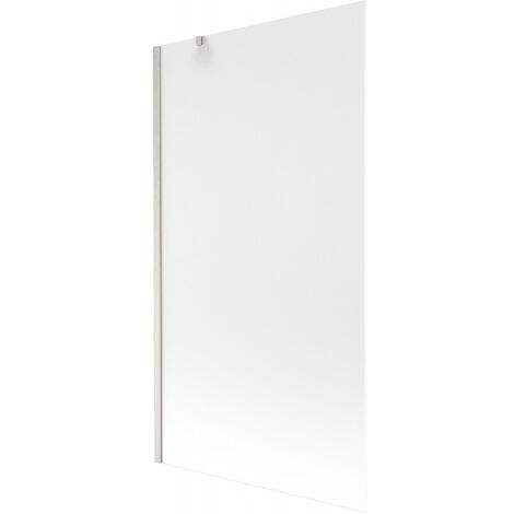 Mexen Next mampara de ba帽era de 1 hoja 100 x 150 cm, escarcha, n铆quel cepillado - 895-100-000-00-30-97