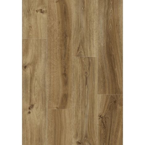 Mexen Amsterdam muestra de paneles de vinilo 1240 x 182 mm SPC 6,5 mm, base IXPE 1,5 mm, 4 V-Fuga, Roble - F1042-S