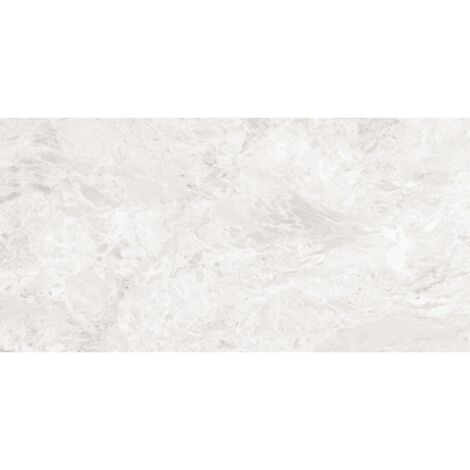 Mexen Iconic Bianco gres vidriado rectificado G1, azulejo para suelo y pared 120 x 60 cm, brillo - TL128-120-060-00