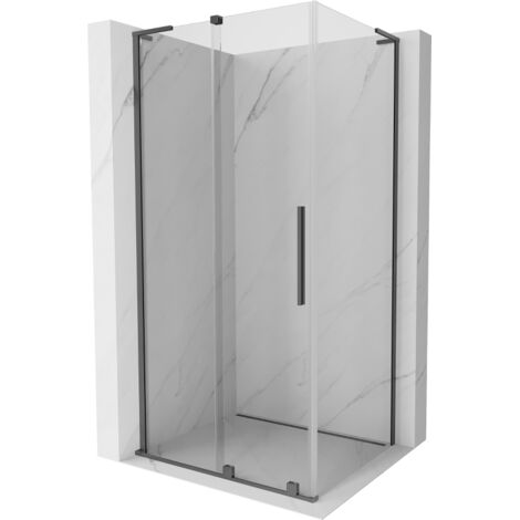 Mexen Velar L cabina de ducha corredera 100 x 75 cm, transparente, metalizado - 871-100-075-03-95 (1/5)