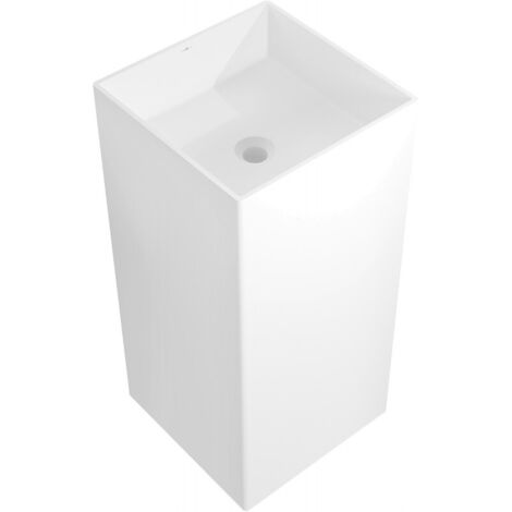 Mexen Xola-1 lavabo independiente de conglomerado 40 x 40 cm, blanco mate - 26594000
