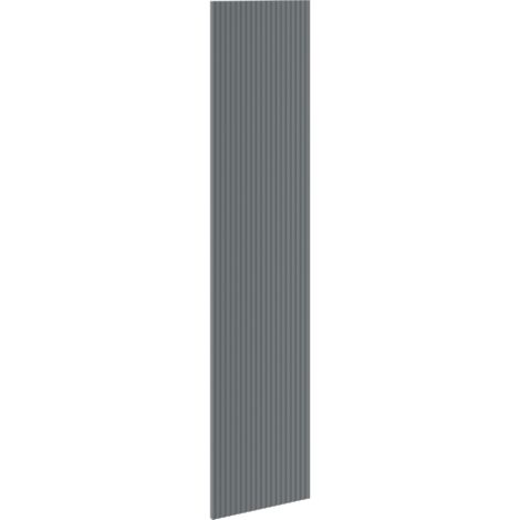 Mexen Rivel frente acanalado para el cuerpo del armario de ba帽o 35 x 160 cm, grafito mate - 91A21-1600-300-1-66 (1/2)
