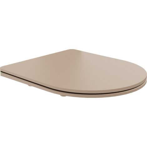Mexen asiento de cierre suave slim, duroplast, capuchino mate - 39740064 (1/4)