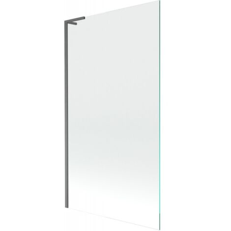 Mexen Next L mampara de ba帽o 1 ala 100 x 150 cm, transparente, gris arma cepillado - 895-100-000-03-00-66