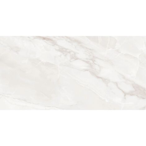 Mexen Sparta Bianco gres esmaltado rectificado G1, azulejo de suelo y pared 120 x 60 cm, brillo - TL101-120-060-00