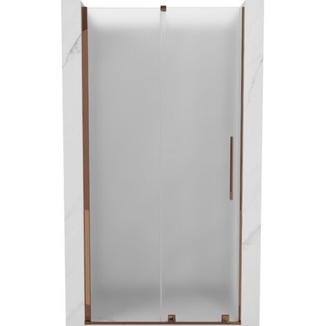 Mexen Velar puertas de ducha correderas 120 cm, escarcha, oro rosa - 871-120-000-31-60 (1/5)