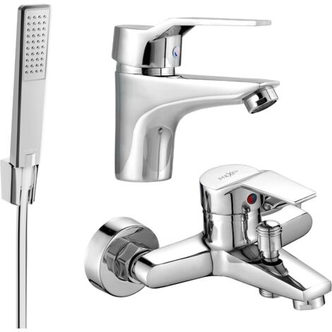 Mexen Caro R72 conjunto de ba帽o, cromo - 746603R72-00