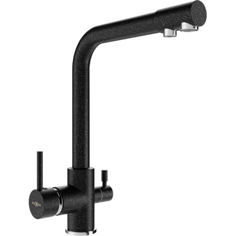 Mexen Duero grifo de cocina, negro moteado - 671600-76