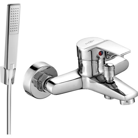 Mexen Caro R72 grifo de ba帽era con set de ducha, cromo - 74663R72-00
