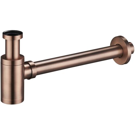 Mexen sif贸n semi-redondo para lavabo, cobre antiguo - 79950-45