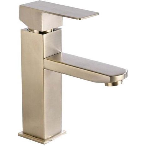 Mexen Emma grifo de lavabo, dorado cepillado - 71900-50 (1/2)