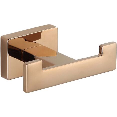 Mexen Arno gancho doble para toallas, oro rosa - 7020735-60 (1/2)
