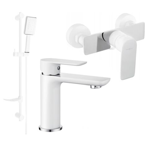 Mexen Alfa DF54 conjunto de ducha, blanco/cromo - 745704DF54-02 (1/4)