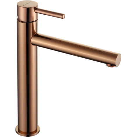 Mexen Elba grifo de lavabo alto, oro rosa - 74110-60 (1/2)