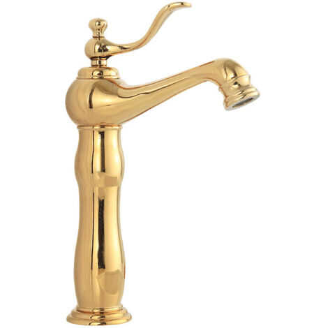 Mexen Vela grifo de lavabo alto, dorado - 744510-50 (1/2)