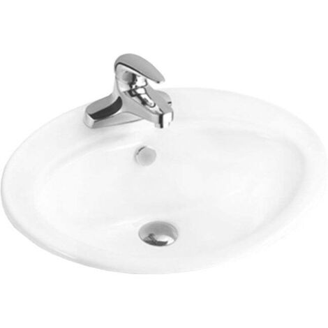 Mexen Selma lavabo encastrado en encimera 56 x 46 cm, blanco - 25085600