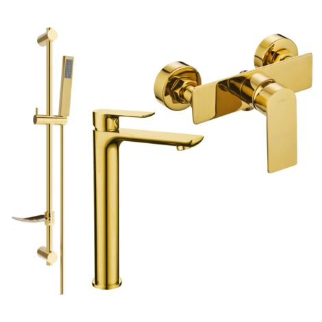 Mexen Alfa DF02 conjunto de ducha, dorado - 745714DF02-50