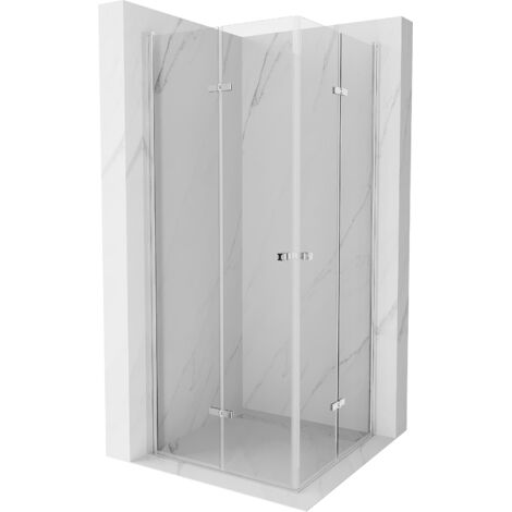Mexen Lima Duo cabina de ducha plegable 100 x 100 cm, transparente, cromo - 856-100-100-02-00 (1/5)