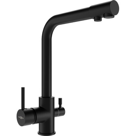 Mexen Duero grifo de cocina, negro - 671600-70