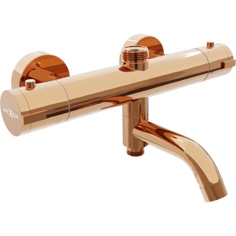 Mexen Kai grifo de ba帽era-ducha termost谩tico, oro rosa - 77900-60