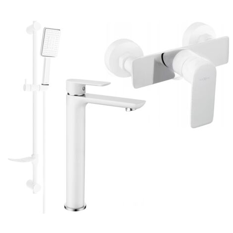 Mexen Alfa DF54 conjunto de ducha, blanco/cromo - 745714DF54-02