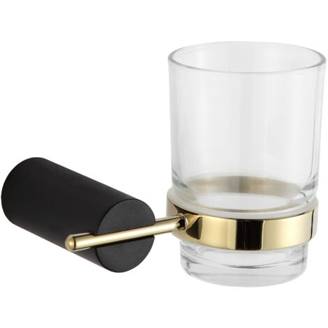 Mexen Aron vaso para cepillos de dientes, negro/dorado - 7088138-57 (1/2)